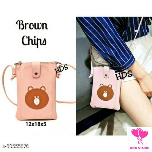 Slingbag brownchip  tas selempang mini  slingbag cantik  slingbag r