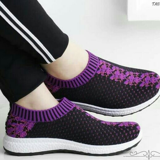 Slip On Sp09 Hitam Ungu