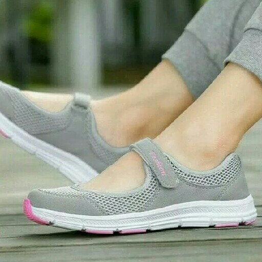Slipon MH 22 abu sepatu wanita 