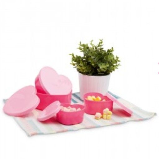 Snack Storage Heart Set Of 4