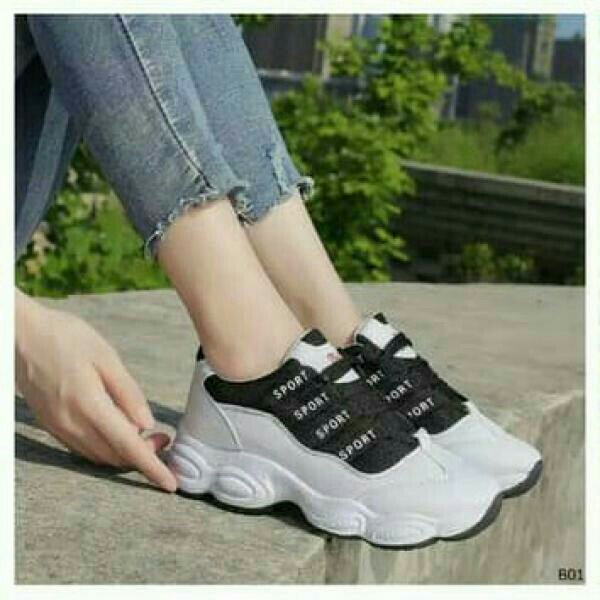 Sneaker New Sport Hitam