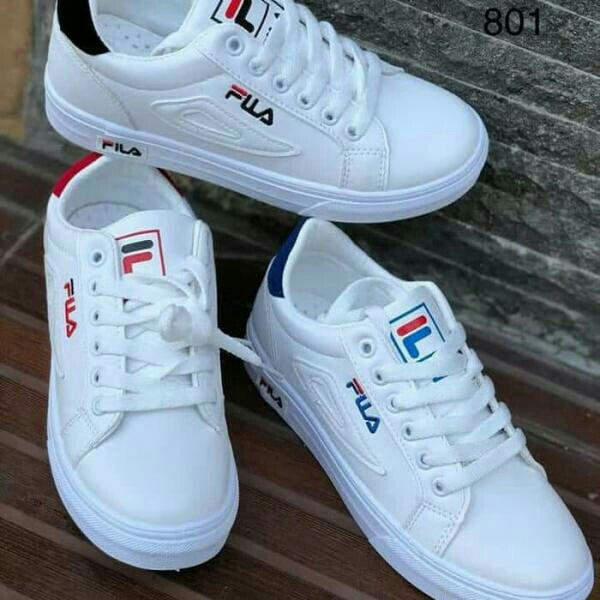 Sneakers JM37 Putih Merah