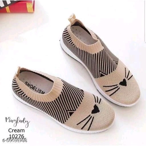 Sneakers Keren Kucing-Cream