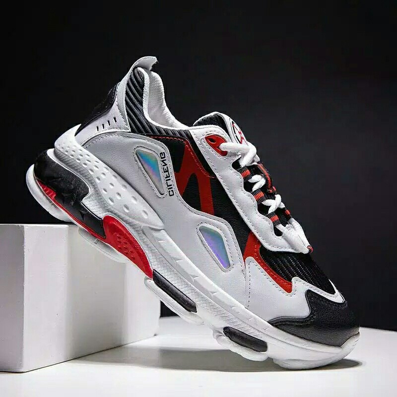 Sneakers Pria Sepatu Pria Tali Kasual Sepatu Impor S