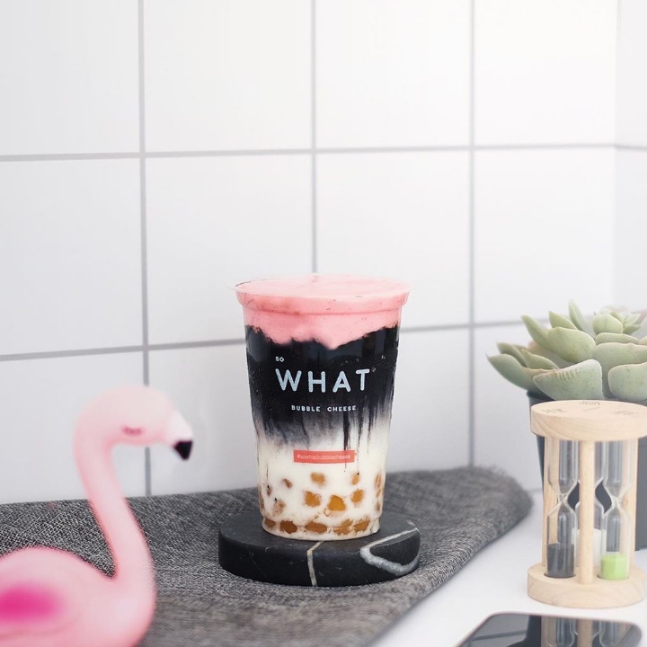 So What Bubble Chesee Black Rapsordy Toping Chesse Pink 