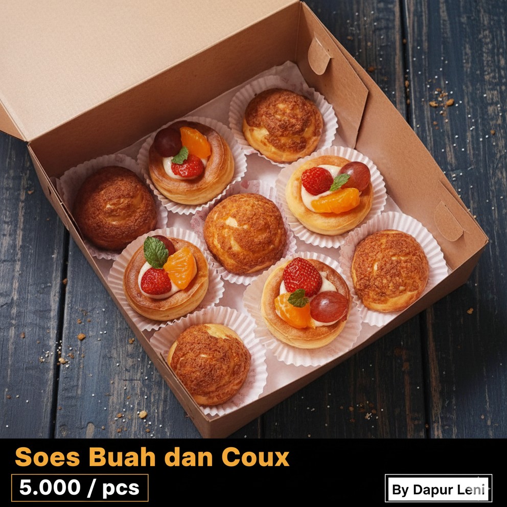 Soes Buah dan Coux