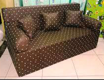 Sofa Bed 200 x 160 x 20 cm (Yellow Foam)