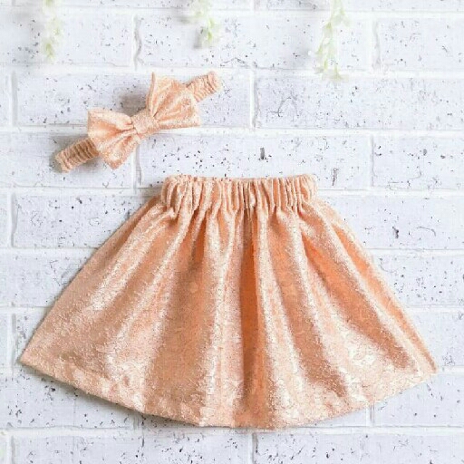 Soft Peach Mayqa Skirt