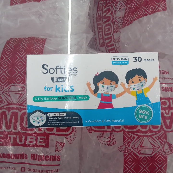 Softies Surgical Mask For Kids 30s 2