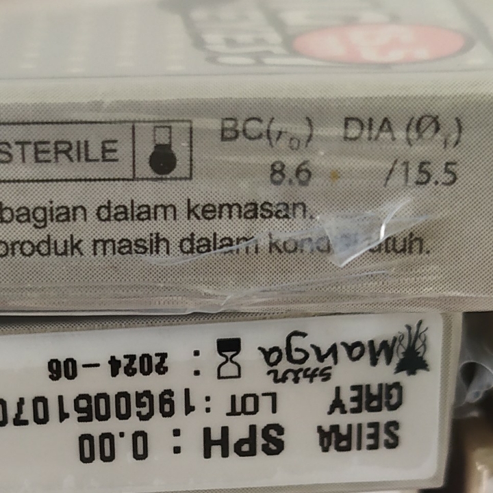 Softlens Grey Ukuran 15 2