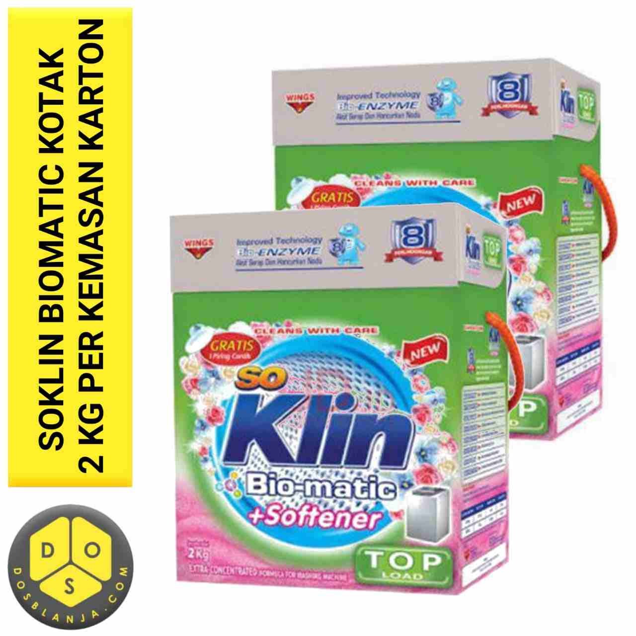 Soklin Biomatic Softener Kotak 2 Kg