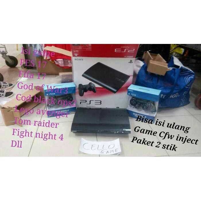 Sony Ps3 Super Slim Ofw HddHardisk 250Gb Ofw Isi Fullgame Cfw2 Stik 3