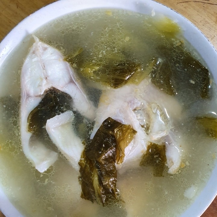 Sop Ikan Sawi Asin