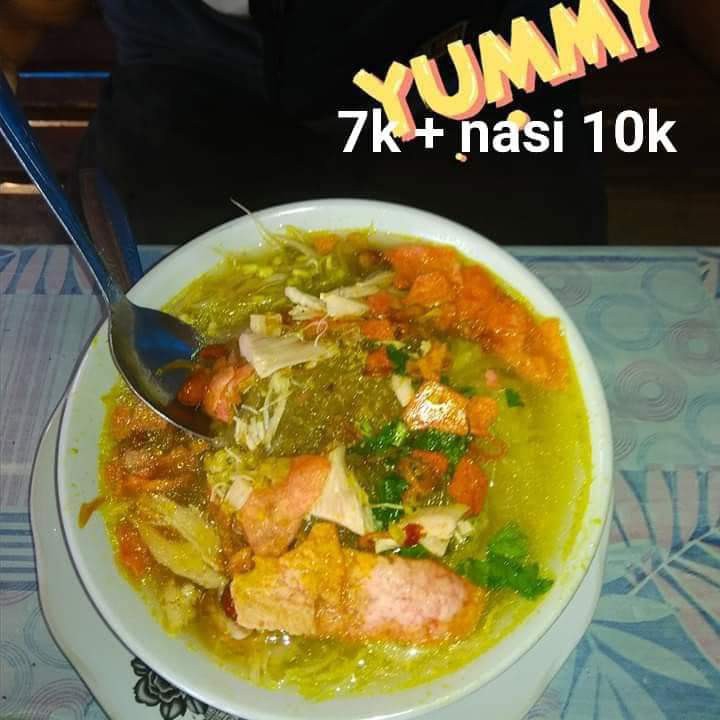 Soto Ayam Kampung Plus Nasi 