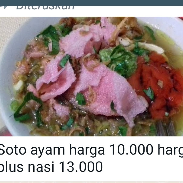 Soto Ayam Pakai Nasi