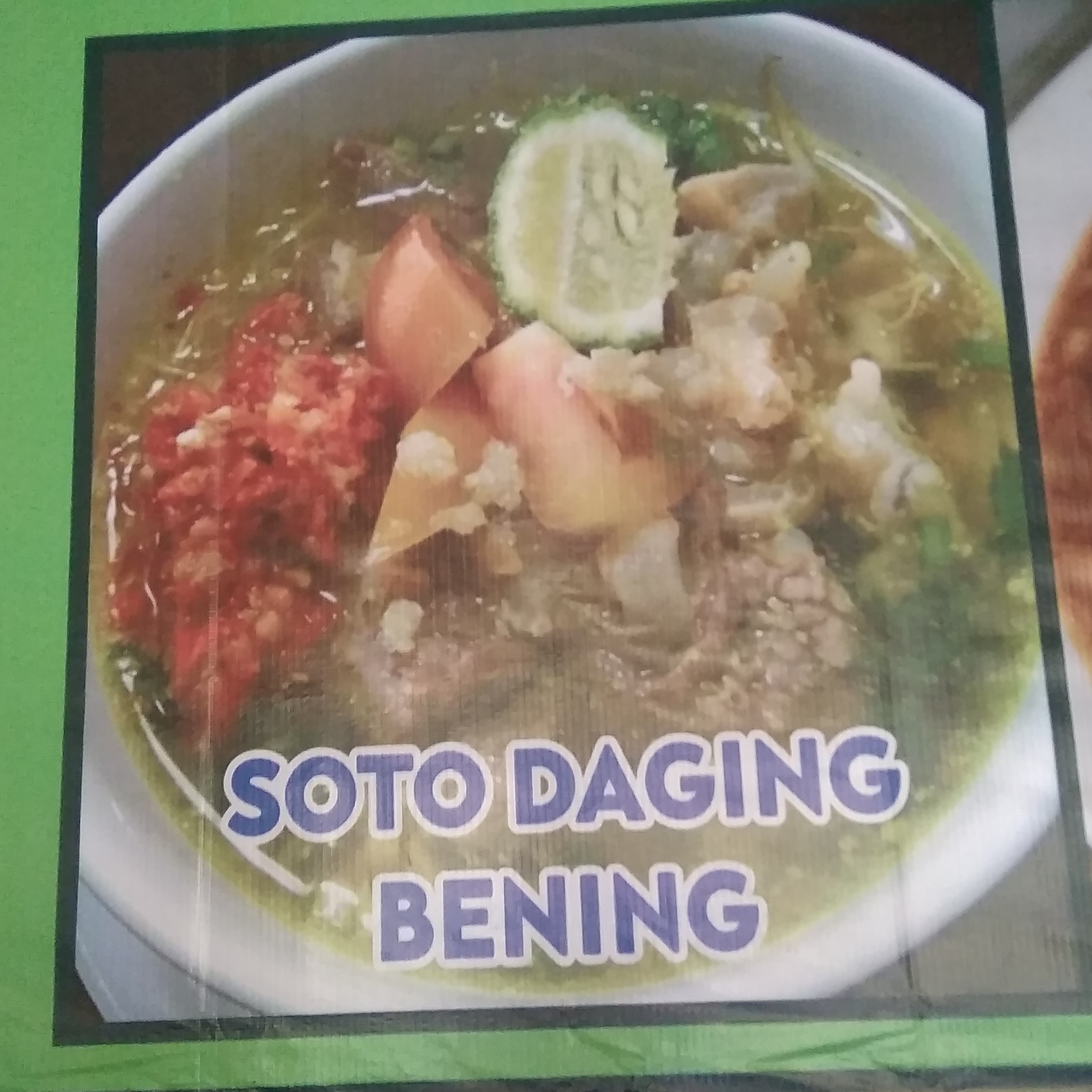 Soto Daging Bening