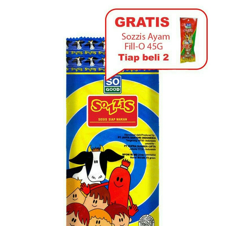 Sozzis Sosis Sapi Dan Sozzis Sosis Ayam 3S 75G