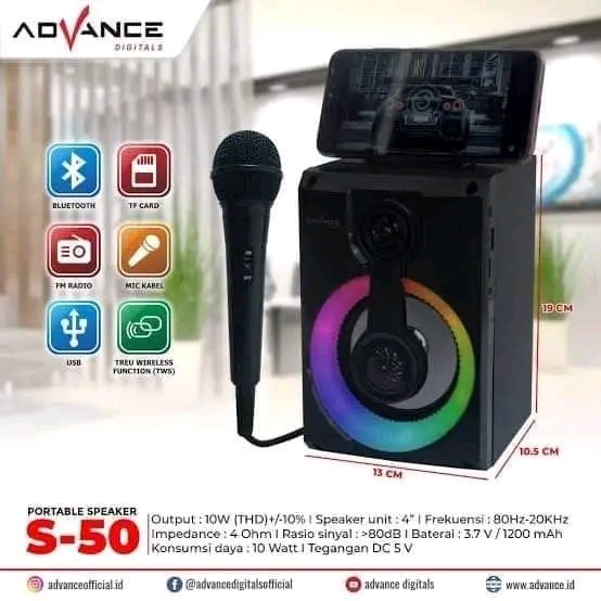 Speaker Bluetooth Advance S-50