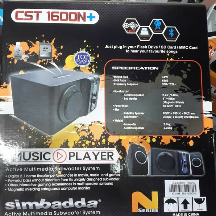 Speaker Simbadda Cst1600n Ples Bluetooth