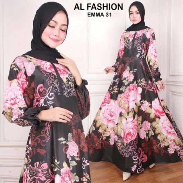 Spesial promo barang ASLI maxi long dress emma busana