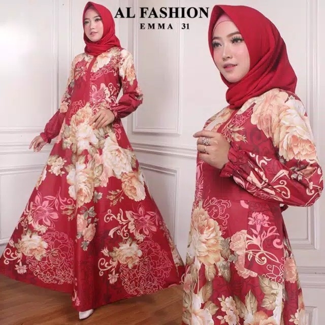 Spesial promo barang ASLI maxi long dress emma busana 3