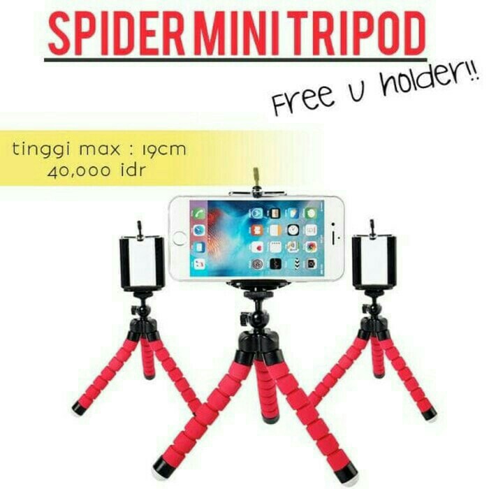 Spider Mini Tripod Free Holder Gorillapod Standing Hp Flexible 2