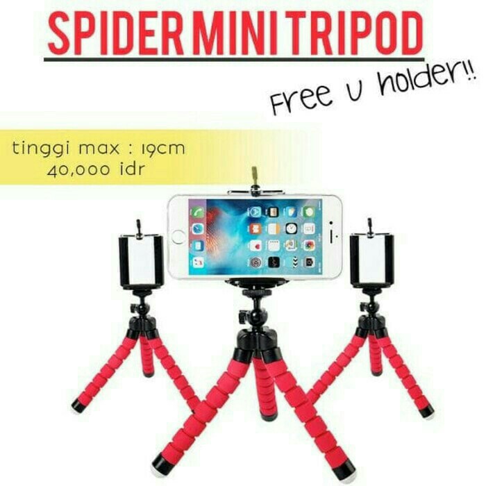 Spider Mini Tripod Free Holder Gorillapod Standing Hp Flexible 2