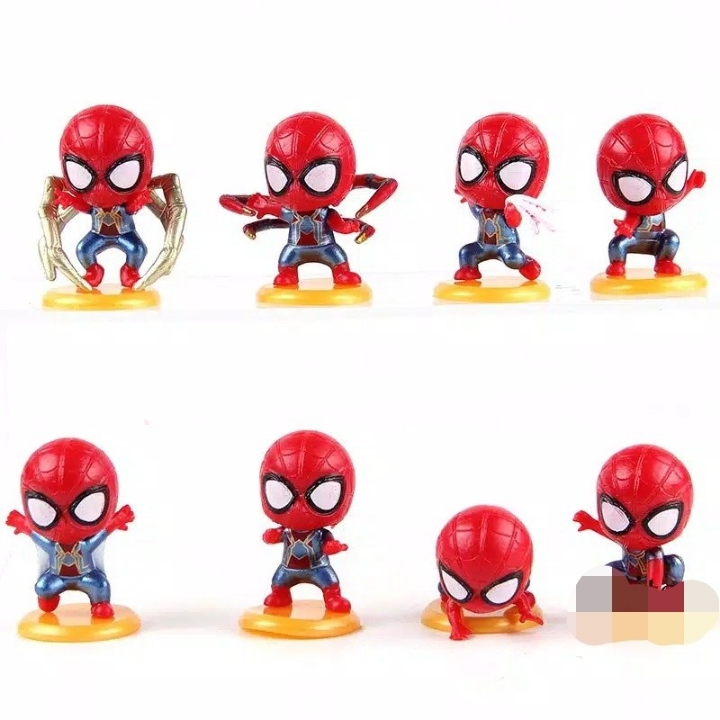 Spiderman Chibi Set 8pc