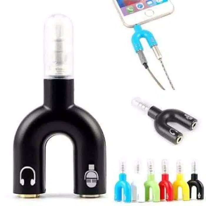 Splitter Model - U Aux Jack Spliter Audio 2 In 1