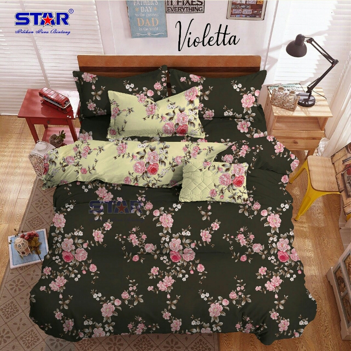 Sprei Motif Violetta  