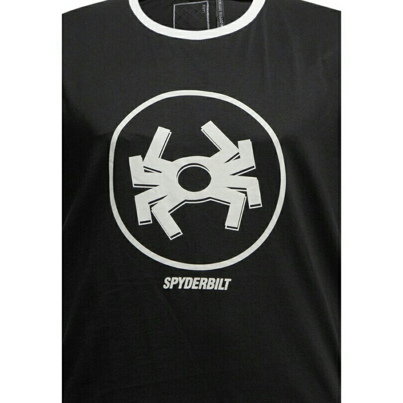 Spyderbilt Kaos Pria Lengan Pendek Hitam SPYBO PREMIUM MPTS1 3