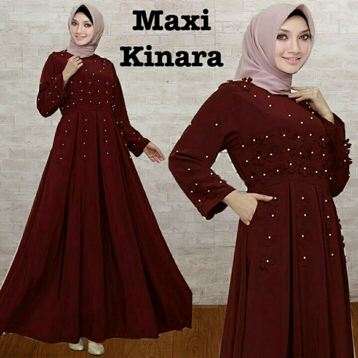 Ss Maxi Kinara Mus Maroon