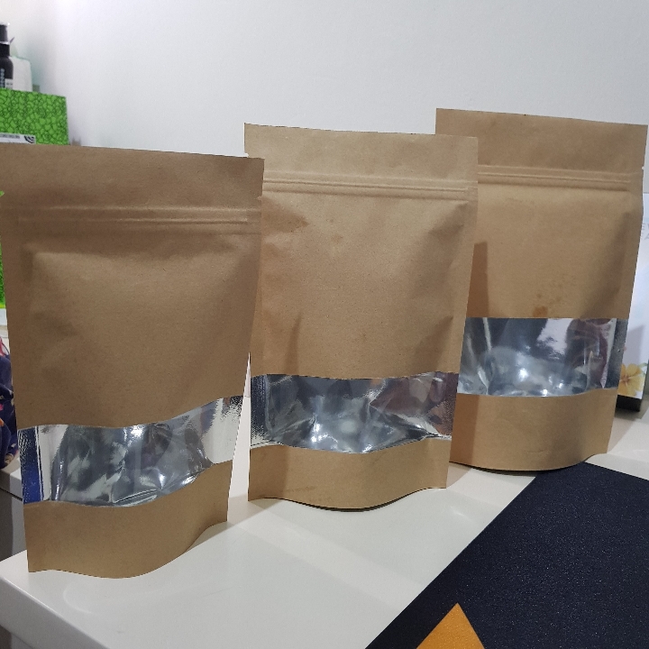 Standing Pouch 12x20cm Alumunium Foil Window
