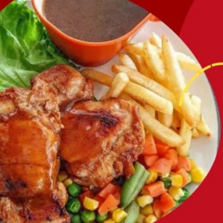Steak Ayam Ori Saus Keju