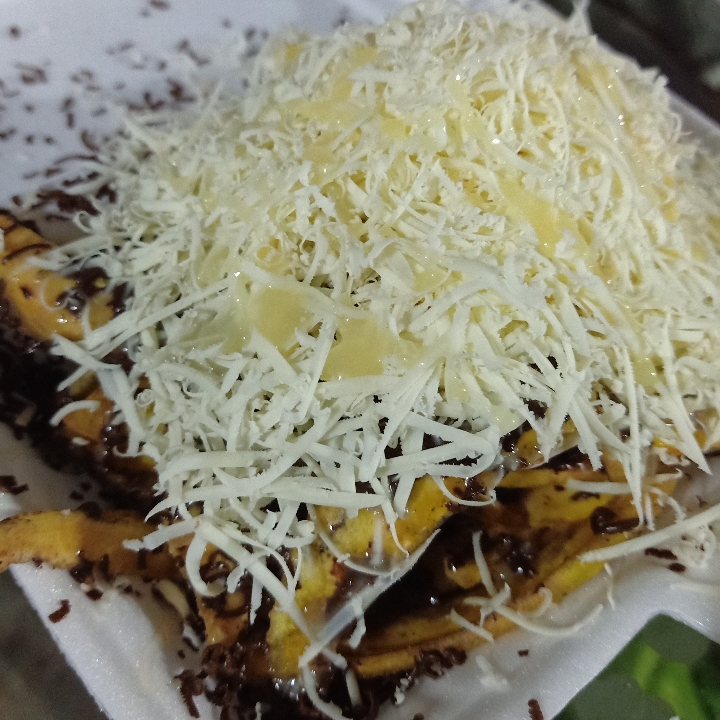 Stik Pisang Coklat Keju Full Topping