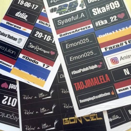 Stiker A4 Laminasi Doff