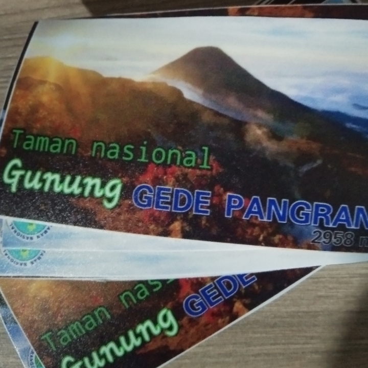 Stiker Gedepangrango 2