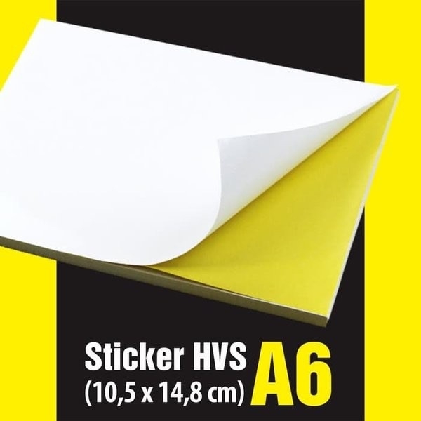 Stiker HVS A6 Isi 100