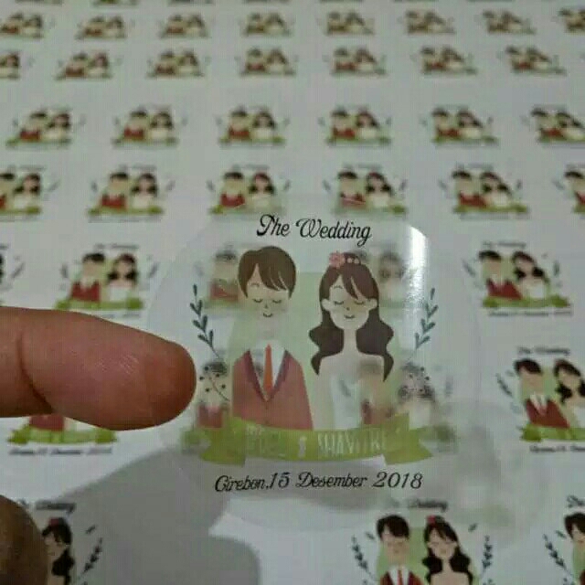 Stiker Logo Transparan Untuk Produk