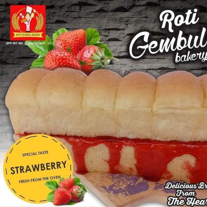 Roti Gembul Strawberry
