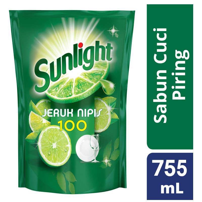 Sunlight Cairan Pencuci Piring Jeruk Nipis 755Ml