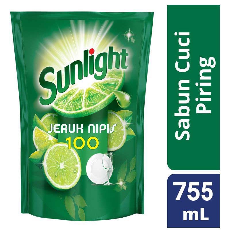 Sunlight Cairan Pencuci Piring Jeruk Nipis 755Ml