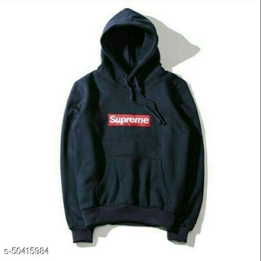Supreme hodie-Navy Blue