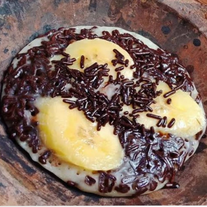 Surabi Pisang Coklat