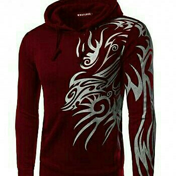 Sw Hodie Dragon Maroon