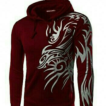 Sw Hodie Dragon Maroon