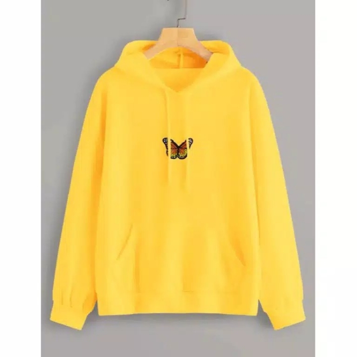 Sweater Hodie Wanita Hodie Kupu Kupu