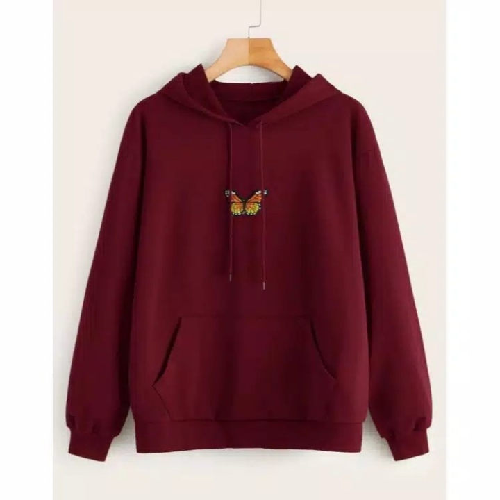 Sweater Hodie Wanita Hodie Kupu Kupu 3