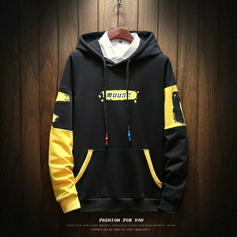 Sweater Hoodie Mous Pria tersedia 2 Warna 4