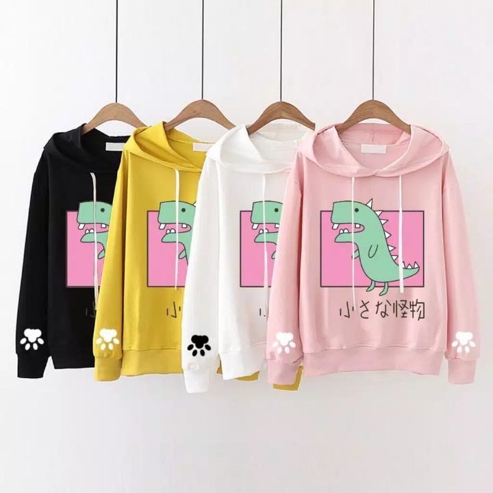 Sweater Hoodie Murah Wanita  Sweater Hoodie Lengan Panjang Wanita DIN 2